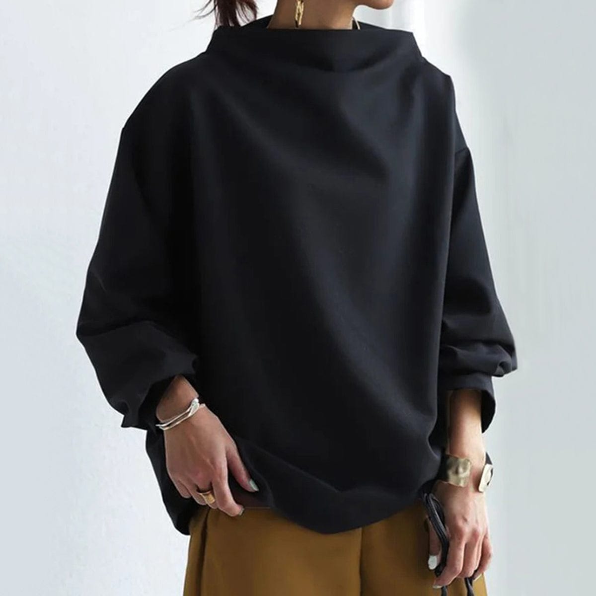Image of Ida | Dame Oversized Langærmet Top