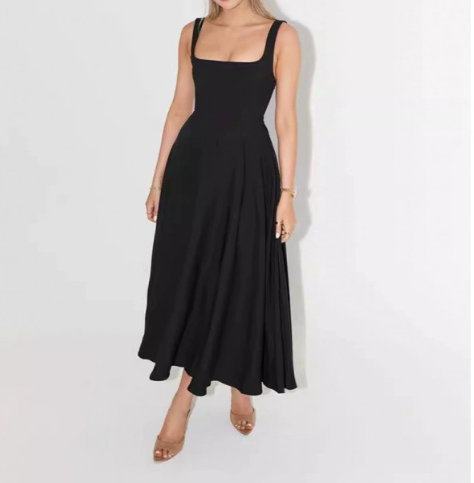 Faustine | Robe midi structurée intemporelle