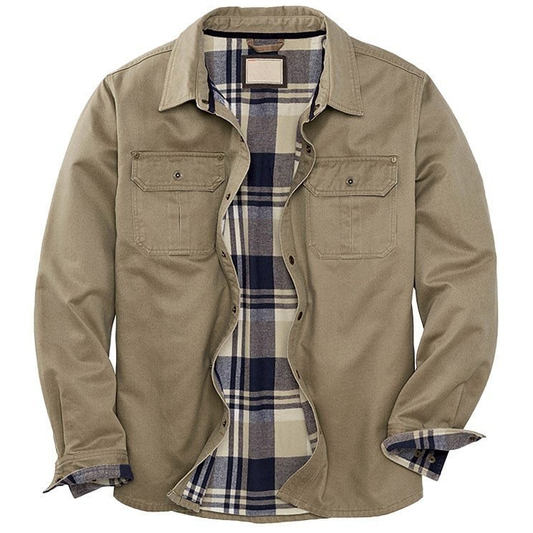 Julio | Veste Chemise Homme à Manches Longues Doublée en Flanelle - Image 1