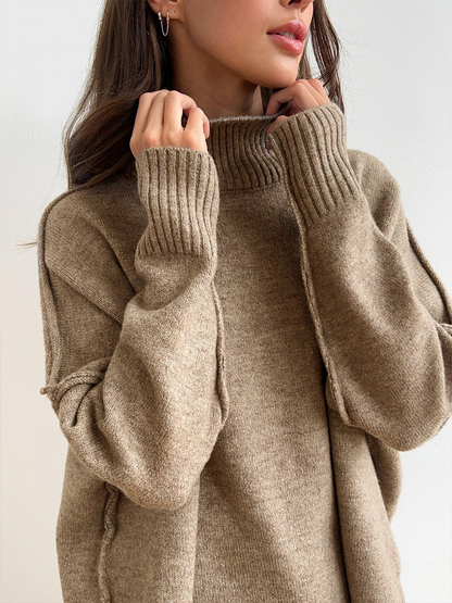 Romy | Ensemble Pantalon et Col Roulé Oversize Femme - Image 3