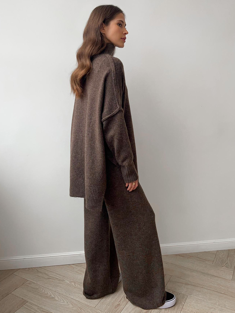 Romy | Ensemble Pantalon et Col Roulé Oversize Femme - Image 9