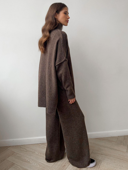 Romy | Ensemble Pantalon et Col Roulé Oversize Femme - Image 9