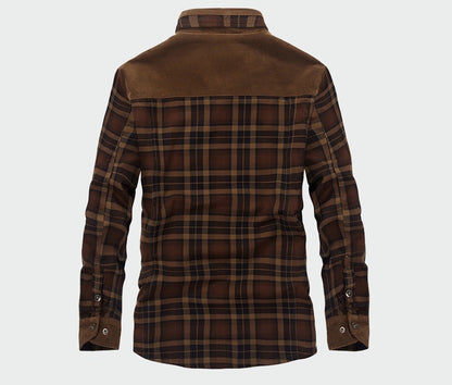 Smail | Veste Chemise à Carreaux Doublée Sherpa pour Homme - Image 3