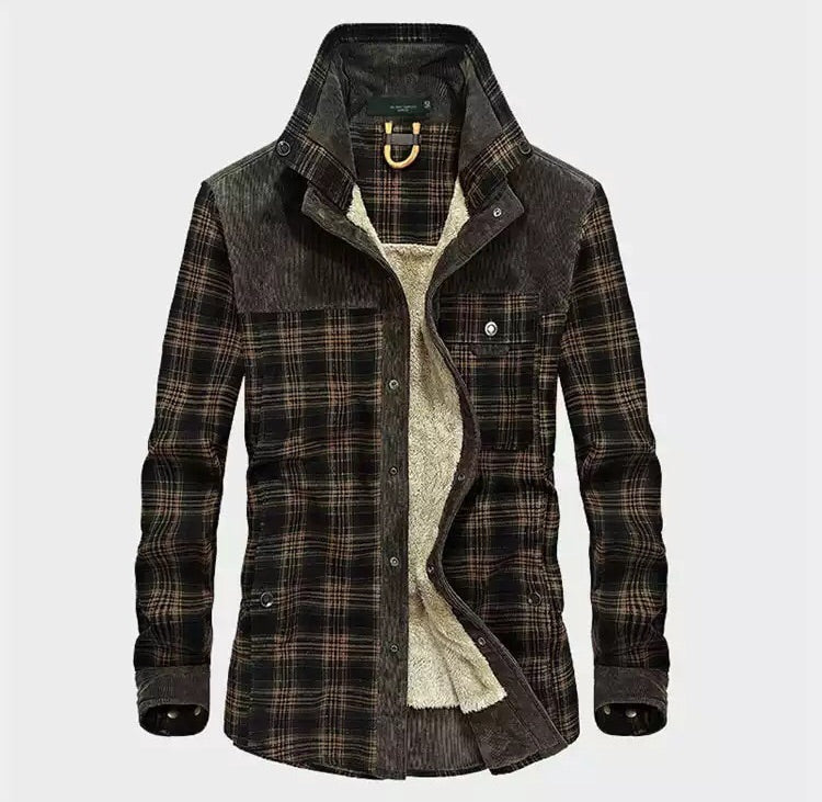 Smail | Veste Chemise à Carreaux Doublée Sherpa pour Homme - Image 1
