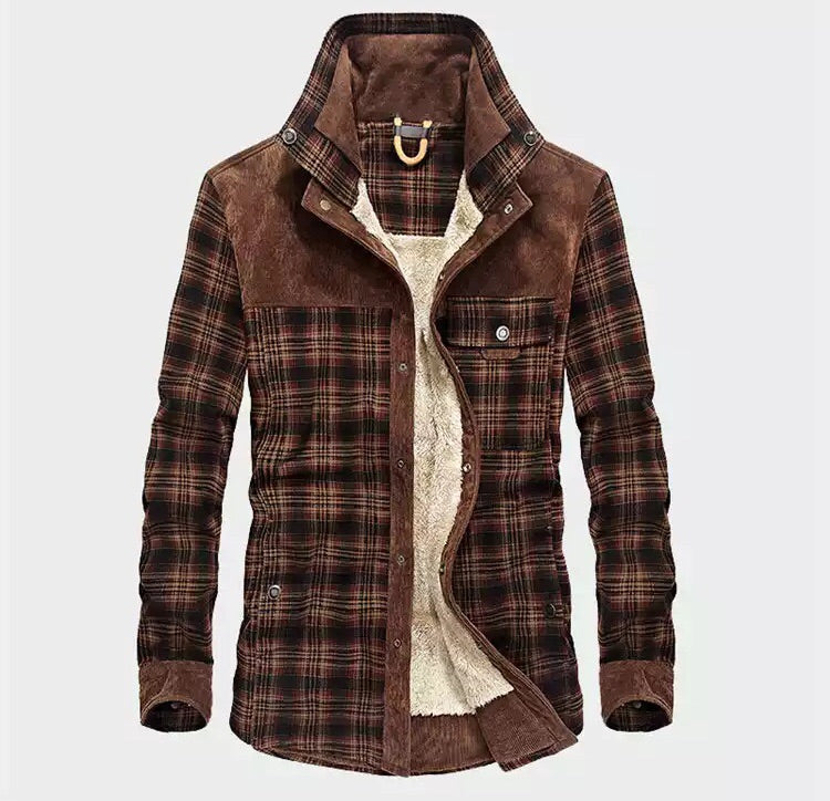Smail | Veste Chemise à Carreaux Doublée Sherpa pour Homme - Image 4
