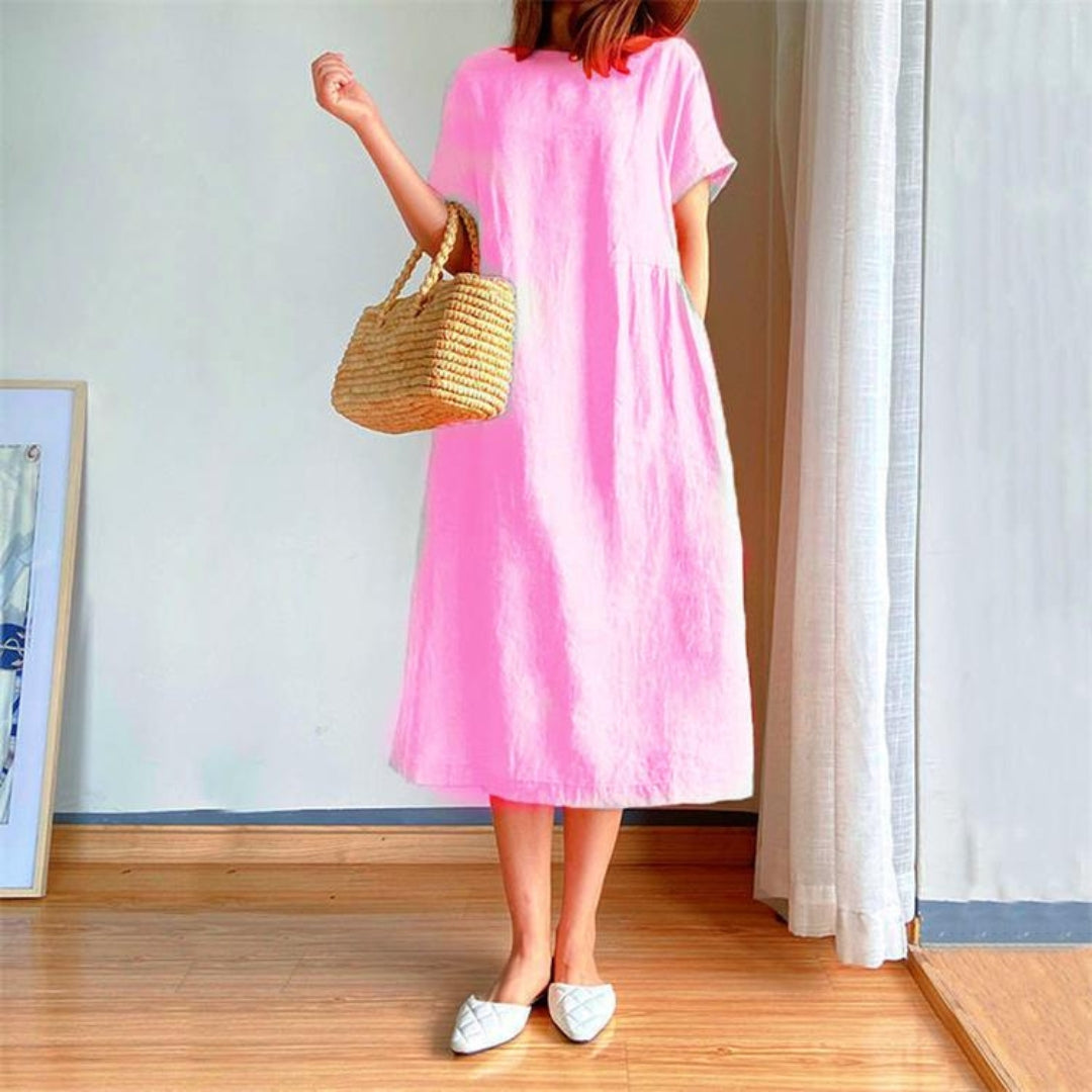 Romane | Robe d'été élégante à manches courtes pour femmes - Image 3