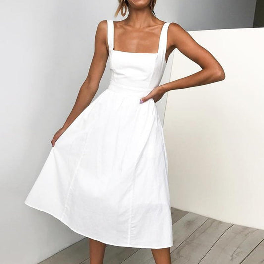 Nathalie | Robe d'été élégante et sans manches - Image 1