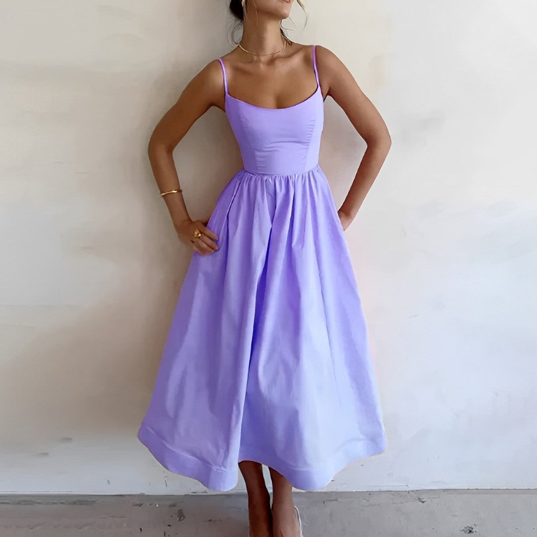 Mathilde | Robe d'été midi élégante pour femmes - Image 2