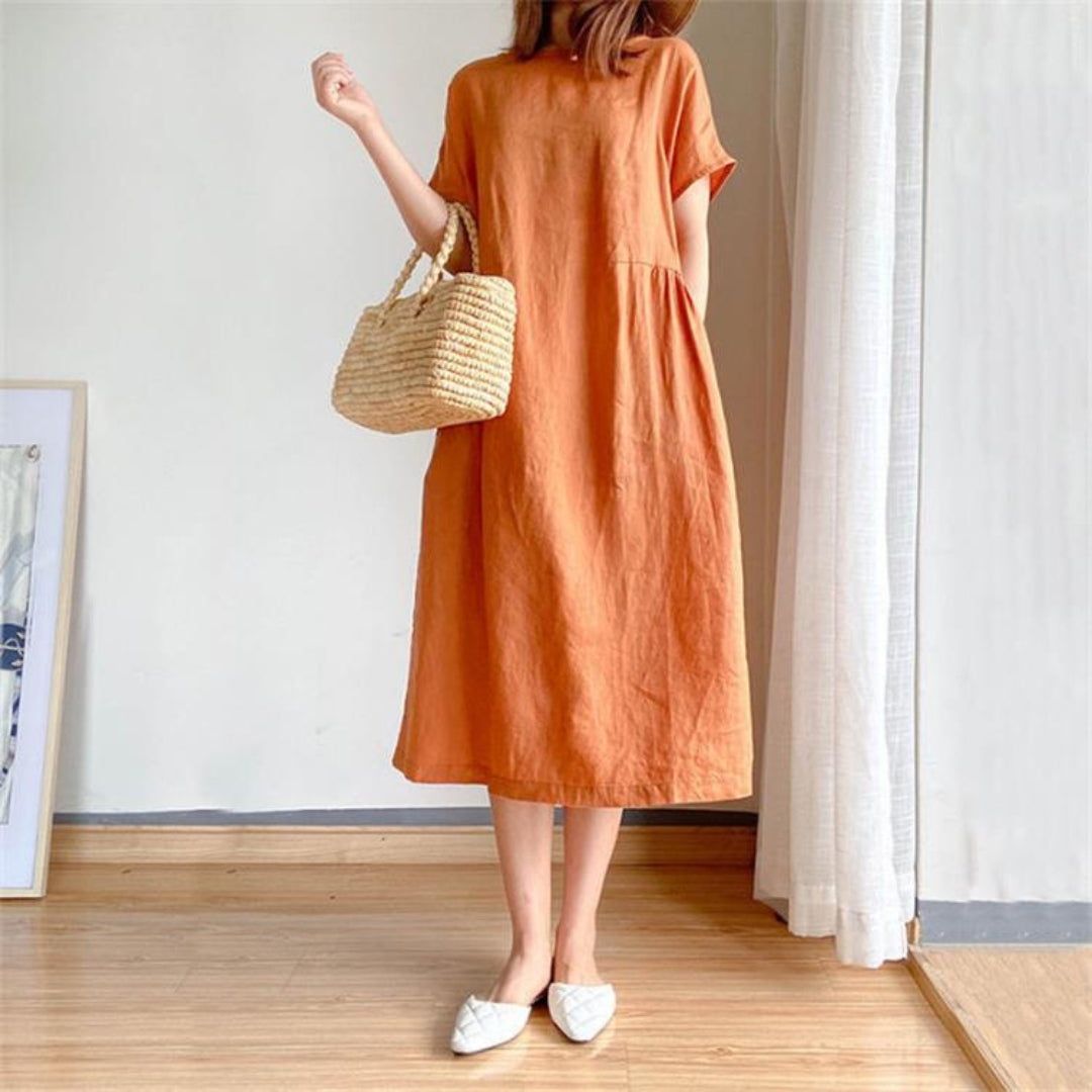 Romane | Robe d'été élégante à manches courtes pour femmes - Image 4