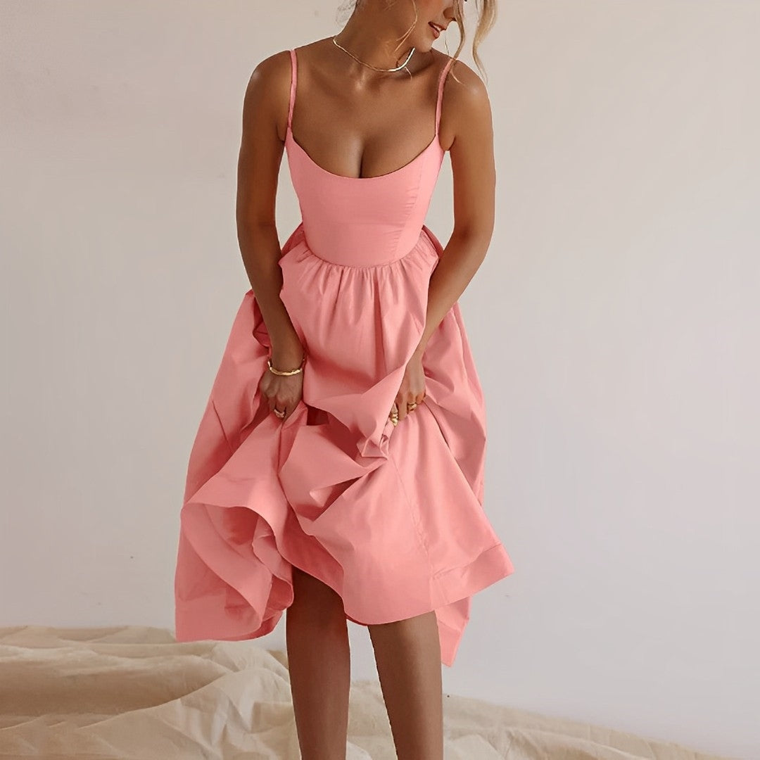 Mathilde | Robe d'été midi élégante pour femmes - Image 4