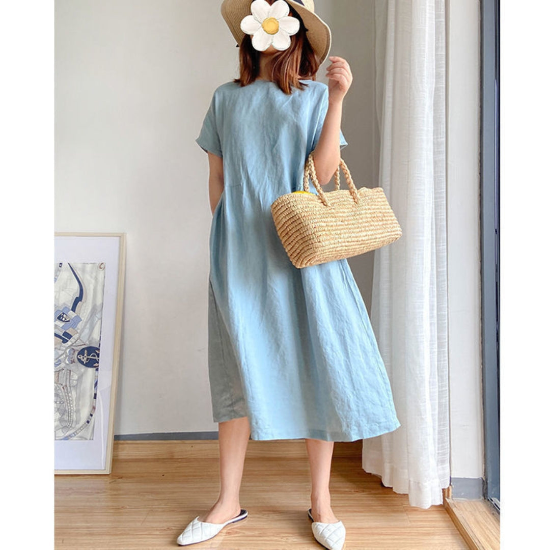 Romane | Robe d'été élégante à manches courtes pour femmes - Image 7