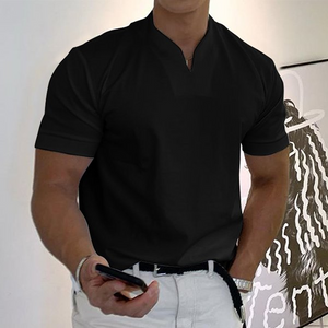 Pasquale | Polo Slim Fit à col en V pour hommes élégants - Image 3