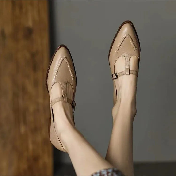 Ingebjørg | Dame Mary Jane Loafers med Spænde - Image 1
