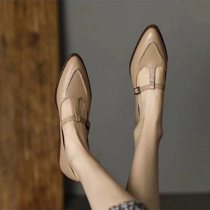 Ingebjørg | Dame Mary Jane Loafers med Spænde - Image 1