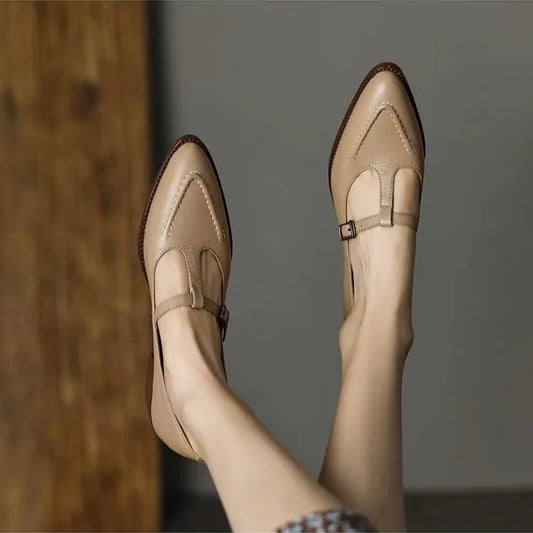 Ingebjørg | Dame Mary Jane Loafers med Spænde - Image 1