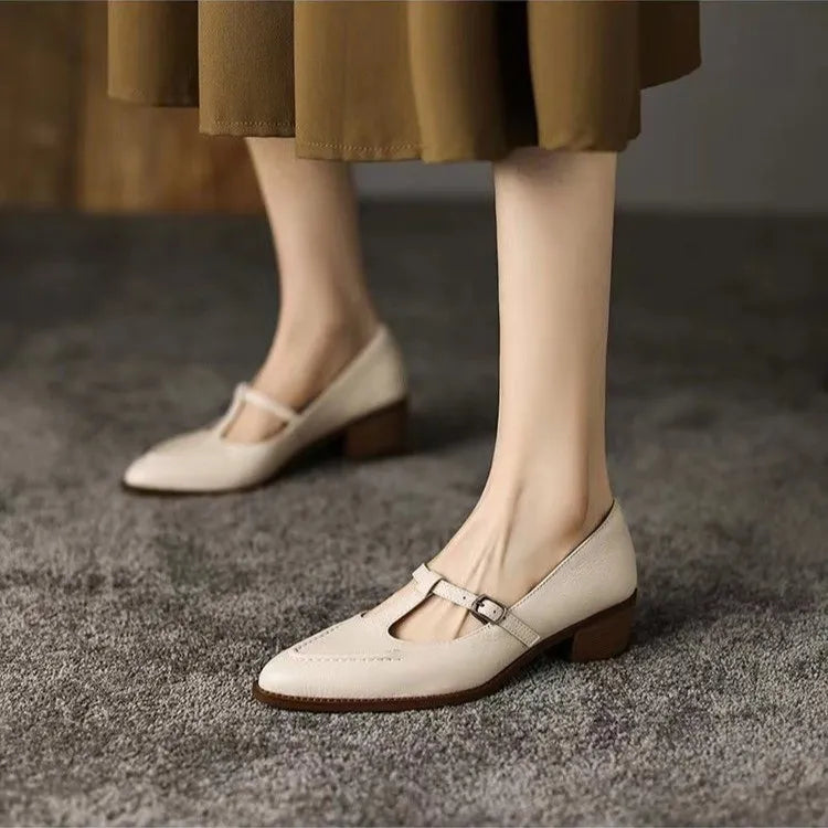 Ingebjørg | Dame Mary Jane Loafers med Spænde - Image 4