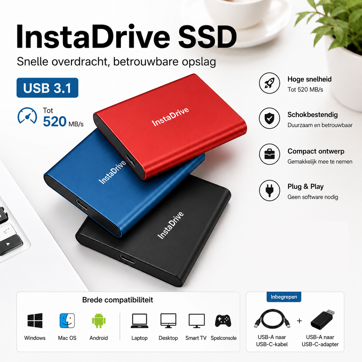 InstaDrive™ | Direkte en hurtig computer og aldrig løbe tør for hukommelse igen