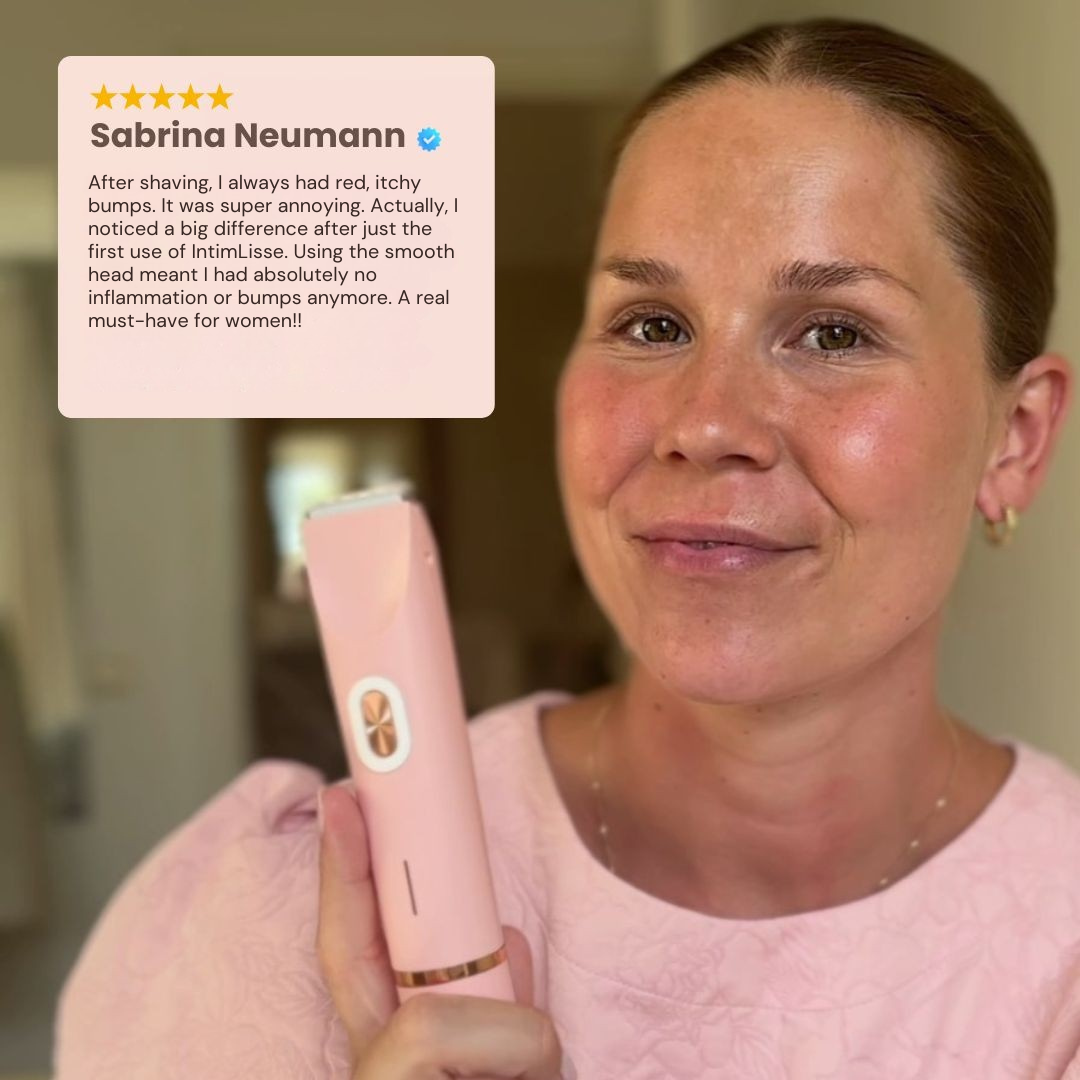 Intimbarbering | Trådløs elektrisk barbermaskine | Blid våd og tør barbering | IntimLisse