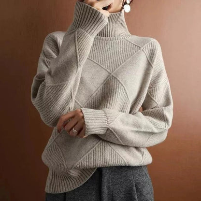 Catherine | Pull Femme Col Roulé Coupe Décontractée - Image 5