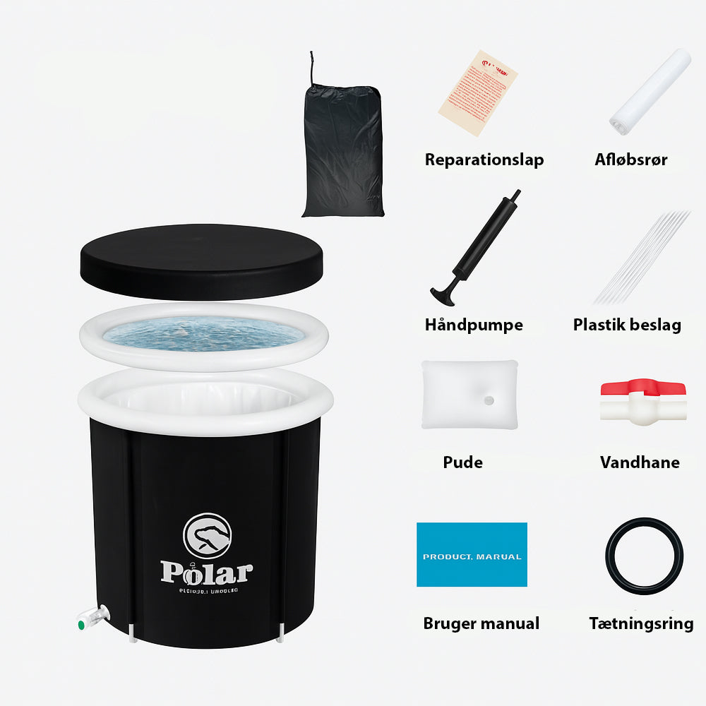 Isbad - Polar Recovery Deluxe Ø 80 cm med termisk låg
