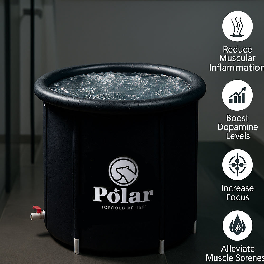 Isbad - Polar Recovery Deluxe Ø 80 cm med termisk låg