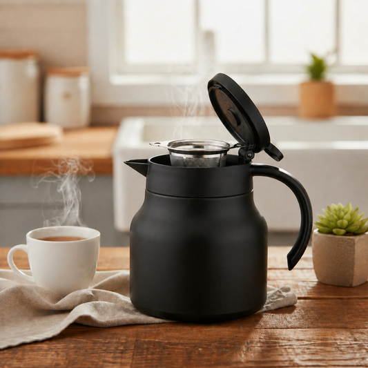 Isoleret Teapot med Infuser og Keramisk Foring - 800ml