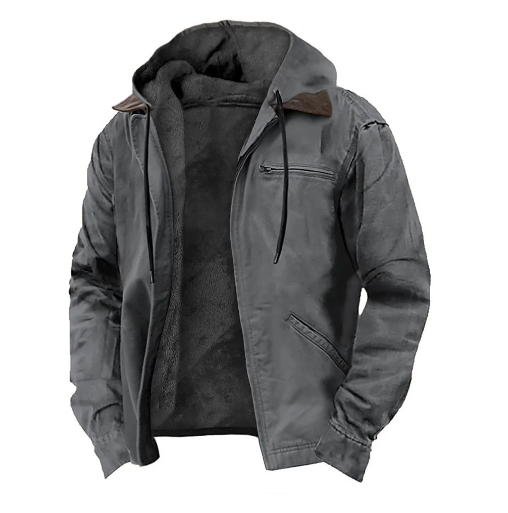 Karim | Veste zippée à capuche pour homme - Image 4