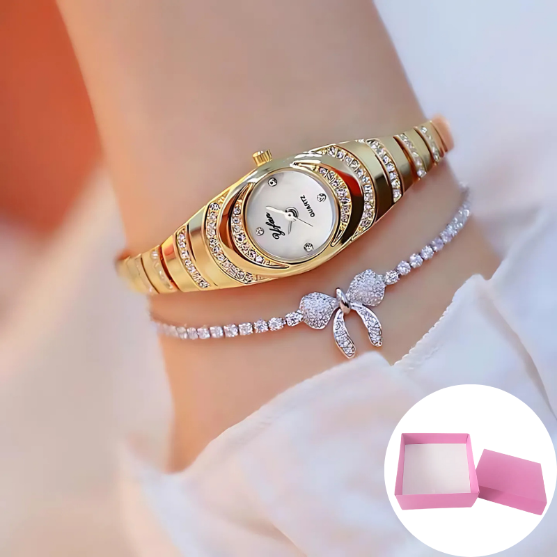 Jewelance™ Elegant Ur: Elegant Moderne Dameur med Gaveæske