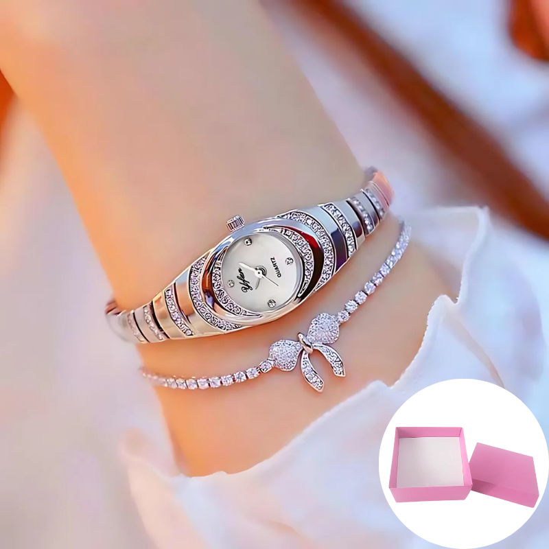 Jewelance™ Elegant Ur: Elegant Moderne Dameur med Gaveæske