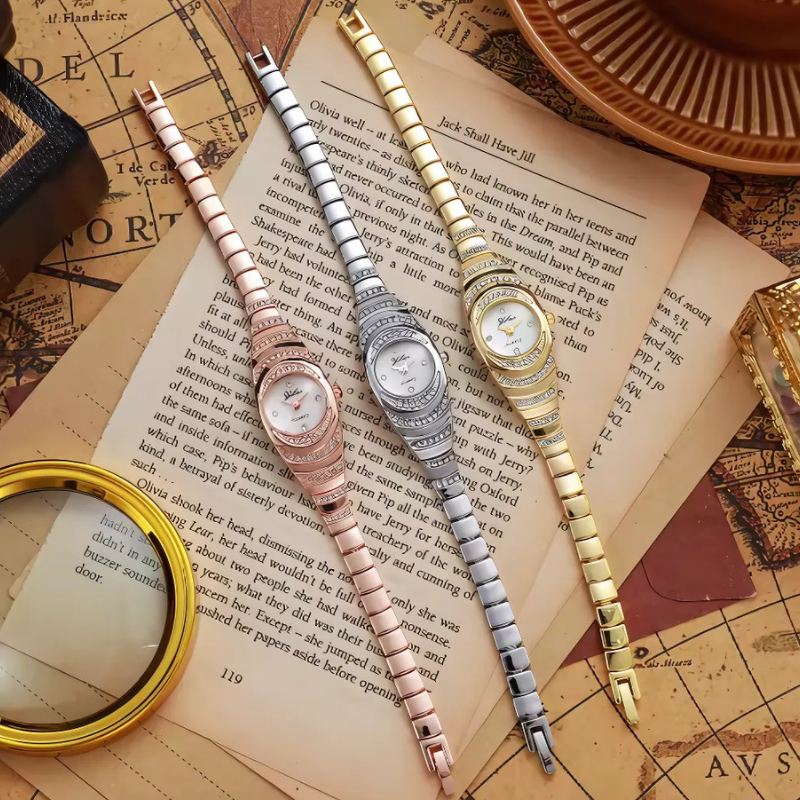 Jewelance™ Elegant Ur: Elegant Moderne Dameur med Gaveæske