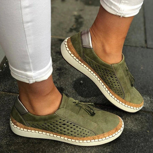 Souraya | Baskets slip-on perforées pour femmes - Image 1