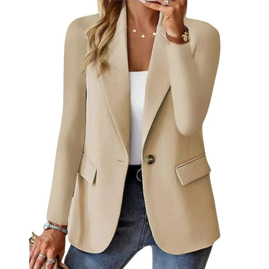 Lila | Blazer Femme Manches Longues Bouton Unique - Image 1