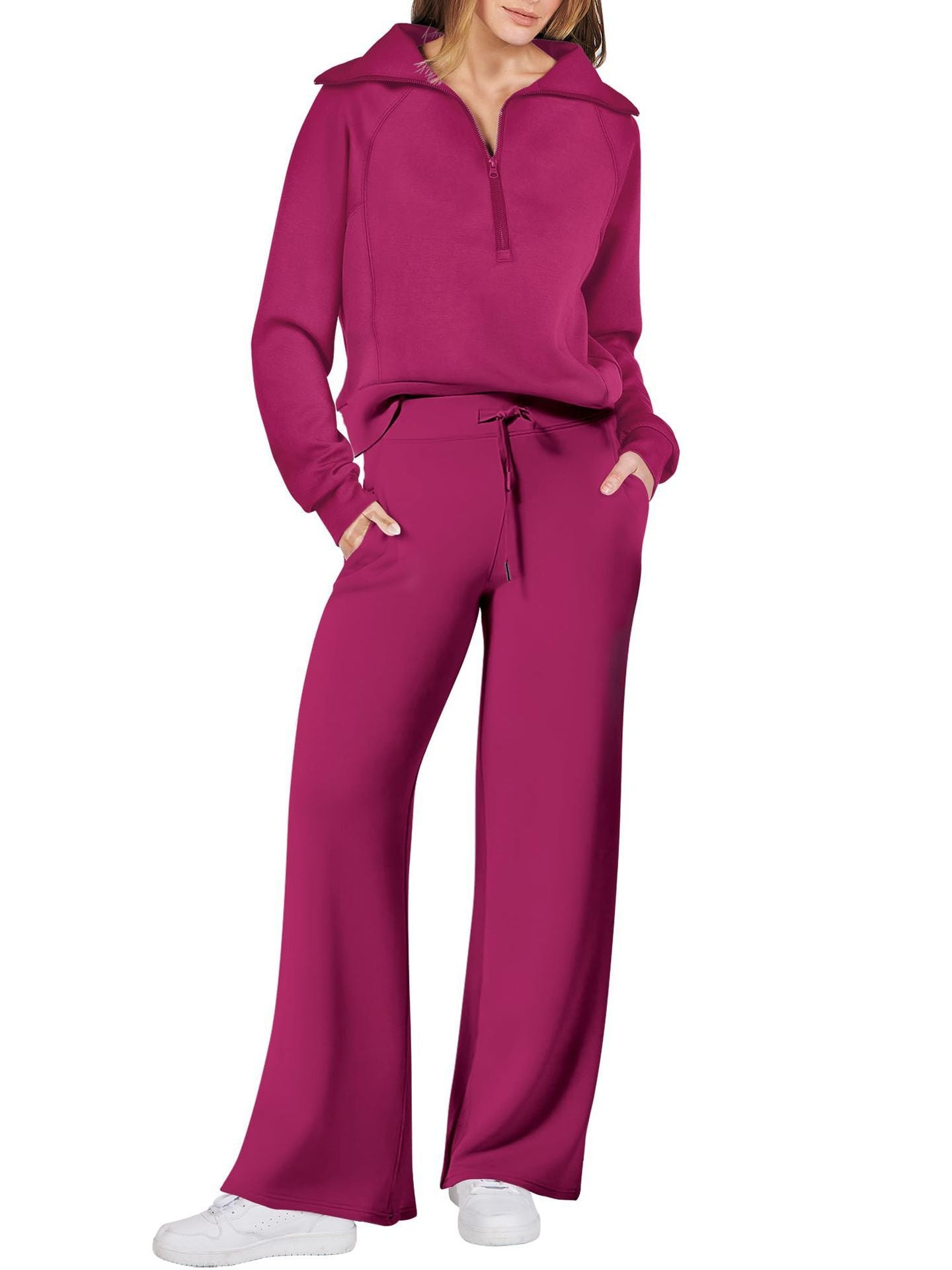 Juliette | Ensemble de survêtement décontracté pour femme - Taille élastiquée à cordon - Image 13