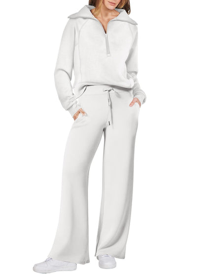 Juliette | Ensemble de survêtement décontracté pour femme - Taille élastiquée à cordon - Image 18
