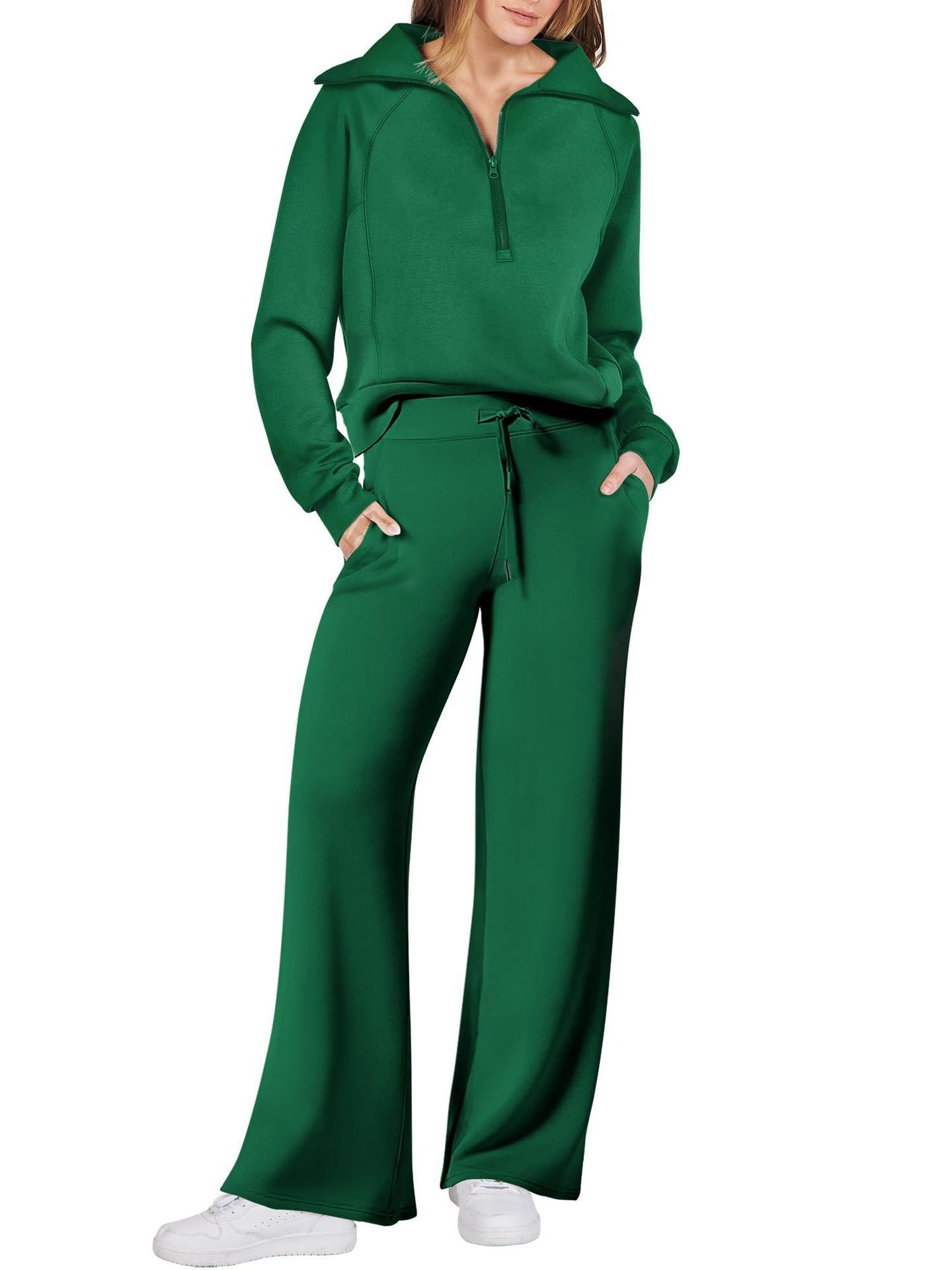 Juliette | Ensemble de survêtement décontracté pour femme - Taille élastiquée à cordon - Image 12