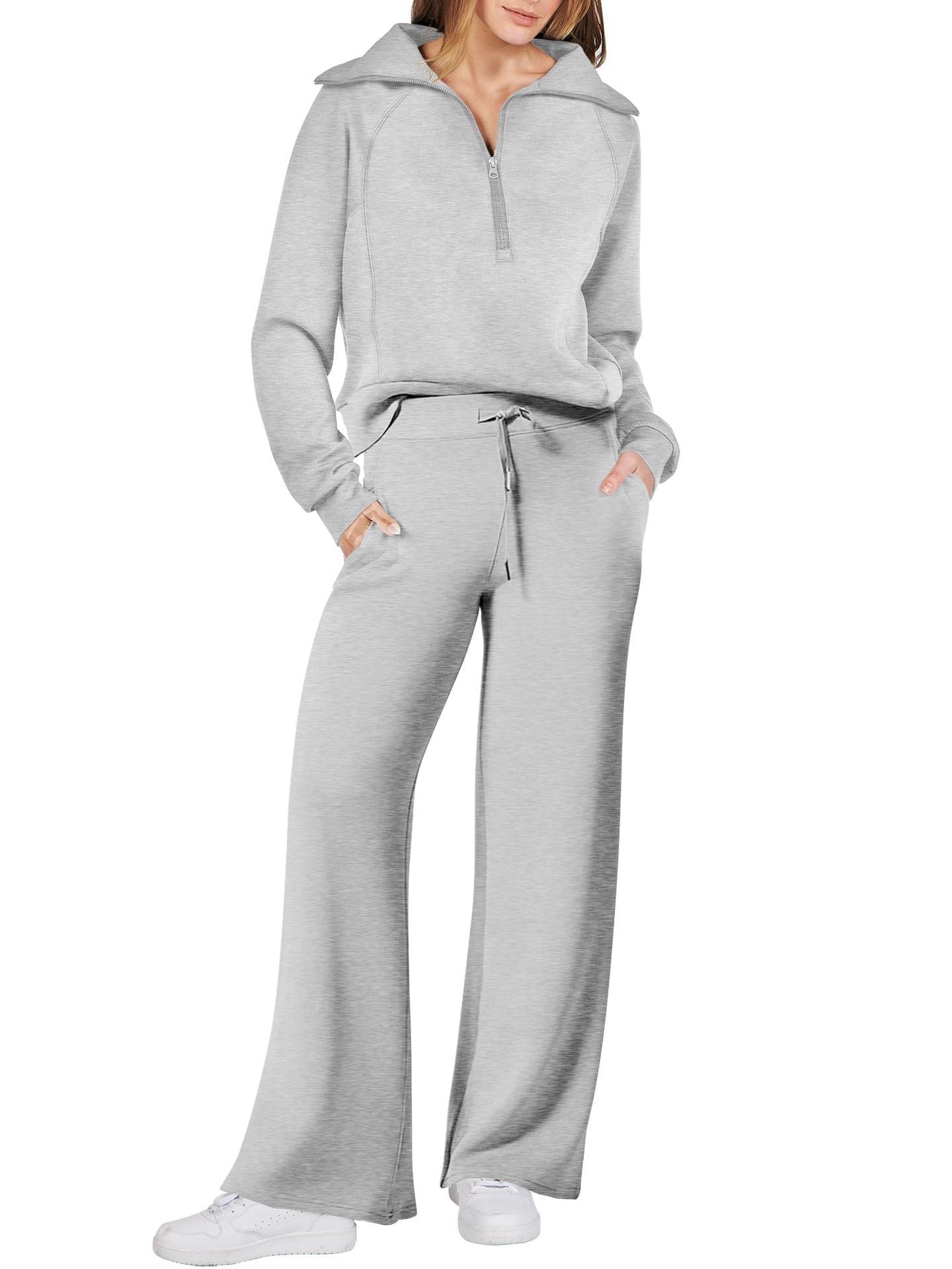Juliette | Ensemble de survêtement décontracté pour femme - Taille élastiquée à cordon - Image 14