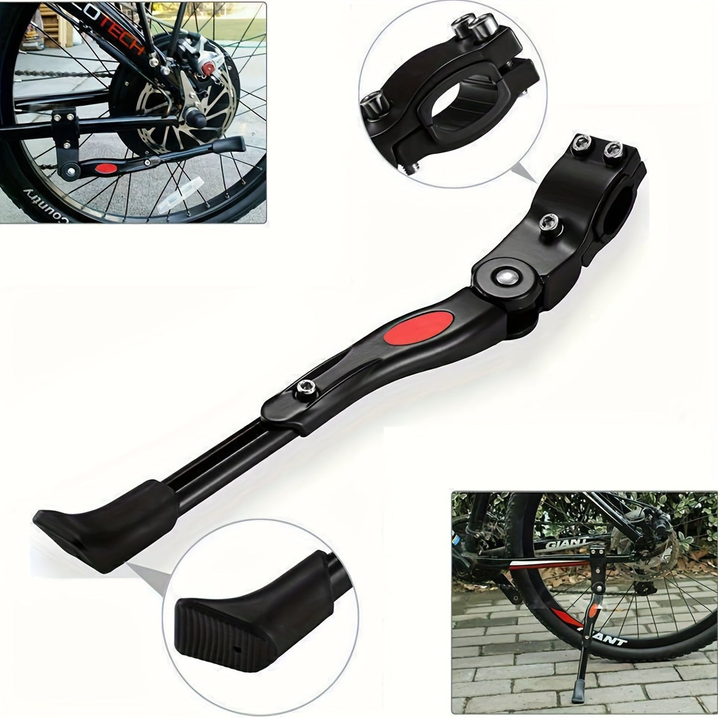Justerbar Cykelstativ - Solid Side Kickstand til Cykler