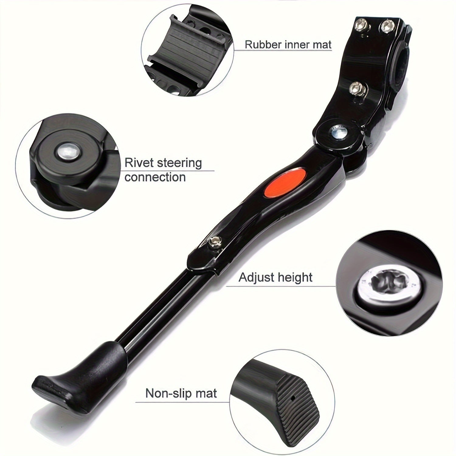 Justerbar Cykelstativ - Solid Side Kickstand til Cykler