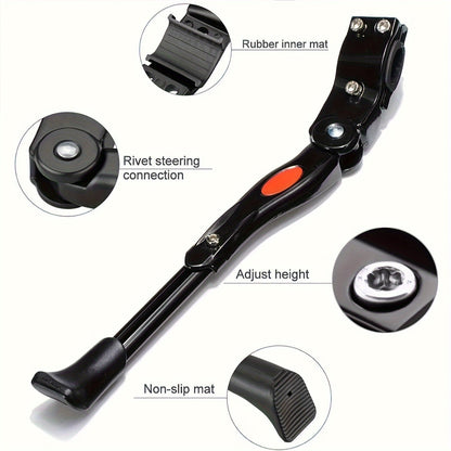 Justerbar Cykelstativ - Solid Side Kickstand til Cykler