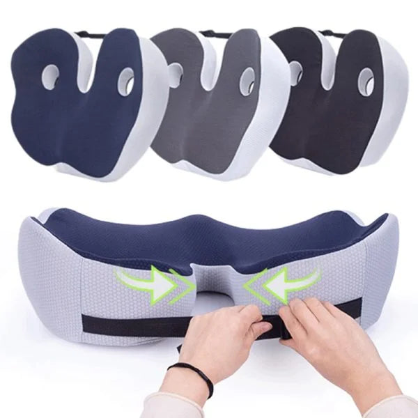 Justerbar Hukommelsesskums Siddeben Lindringspude - Ergonomisk Komfort