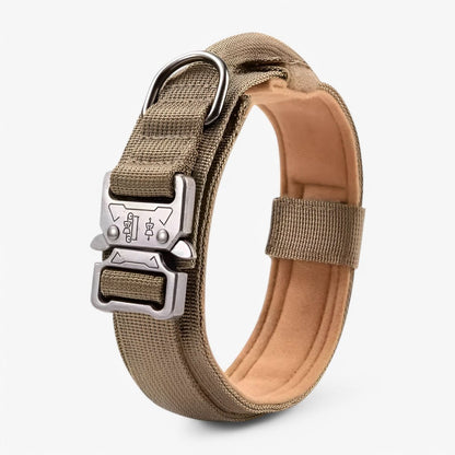 Justerbar Hundehalsbånd lavet af holdbart nylon, vandtæt, ergonomisk håndtag, til mellemstore og store hunde