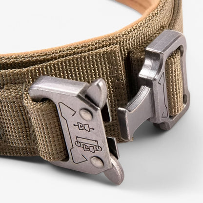 Justerbar Hundehalsbånd lavet af holdbart nylon, vandtæt, ergonomisk håndtag, til mellemstore og store hunde