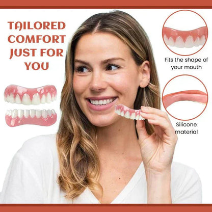 Justerbar Silikone Tandprotesesæt til et Naturligt Smil