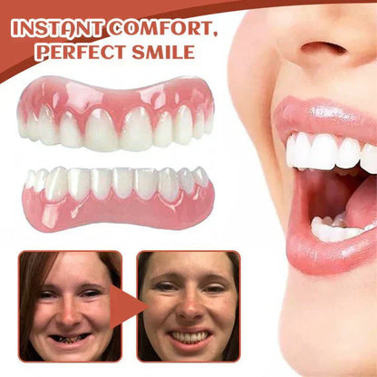 Justerbar Silikone Tandprotesesæt til et Naturligt Smil