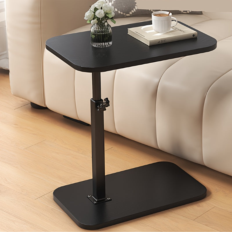 Justerbart Sidebord med Rektangulært Top – Moderne Metalramme – Justerbar Højde – Pladsbesparende Design