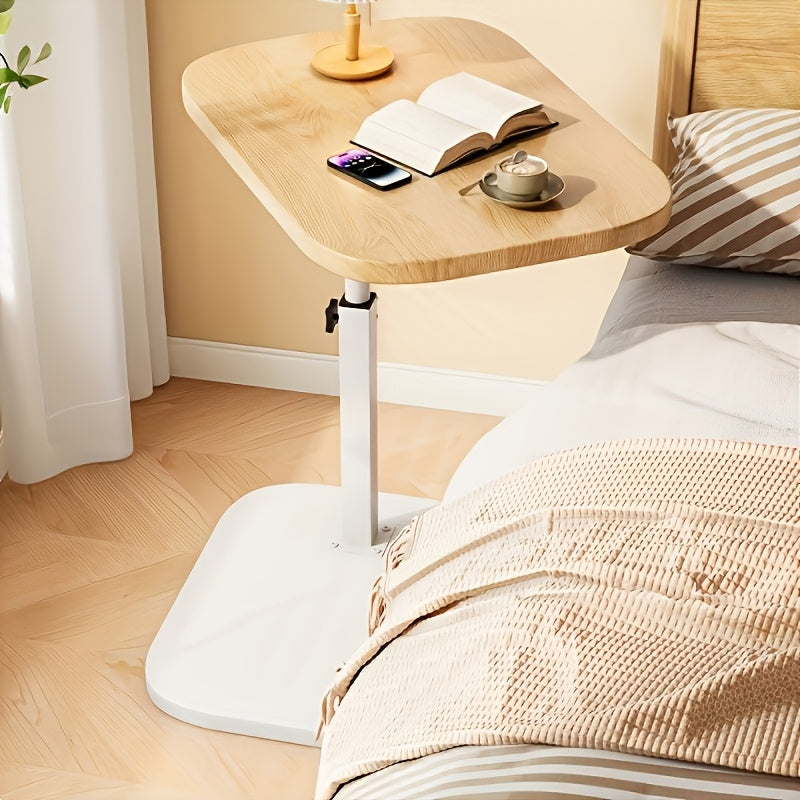 Justerbart Sidebord med Rektangulært Top – Moderne Metalramme – Justerbar Højde – Pladsbesparende Design