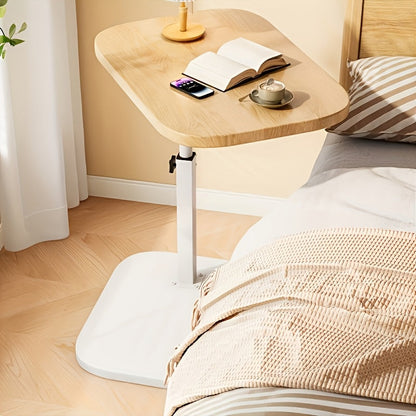 Justerbart Sidebord med Rektangulært Top – Moderne Metalramme – Justerbar Højde – Pladsbesparende Design