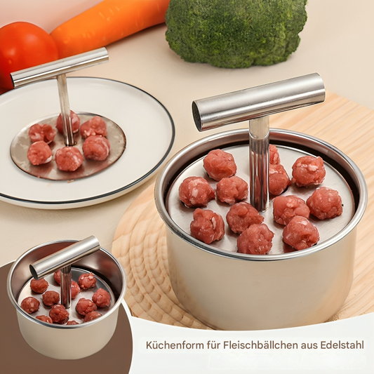 Kødboller | Ensartet Størrelse | Rustfrit Stål Køkkenhjælpemiddel | FlavoForm