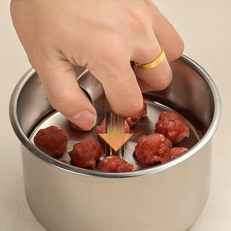 Kødboller | Ensartet Størrelse | Rustfrit Stål Køkkenhjælpemiddel | FlavoForm