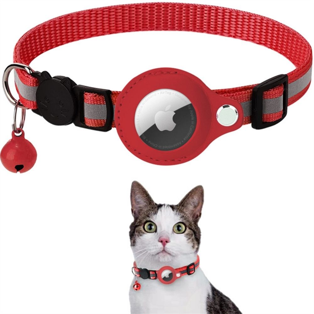 Kat GPS Tracker Halsbånd med Reflekterende Design